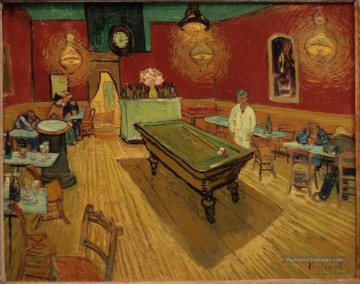 Le café de nuit sombre Vincent van Gogh Peinture à l'huile